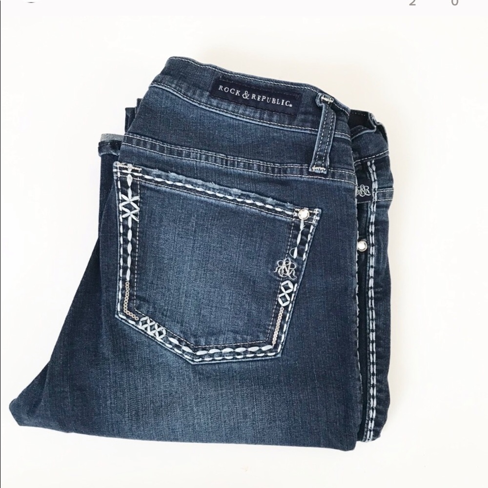 Rock & Republic Dark Blue Bootcut Jeans